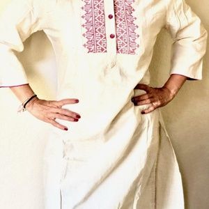 summer Kurta with lite embroidery